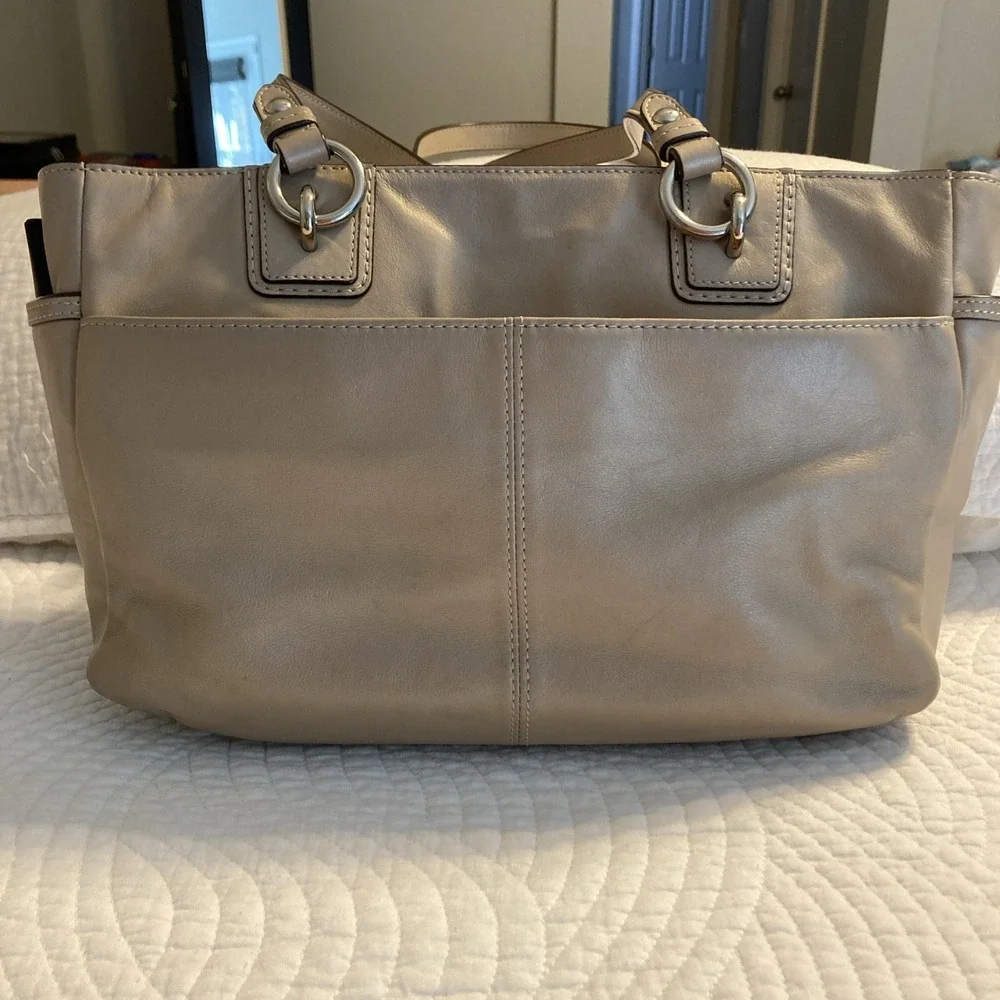 Coach leather tote